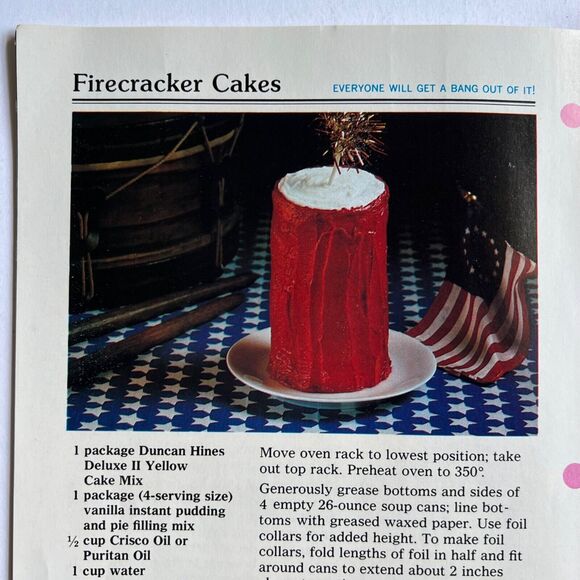 Vintage 1980 Cookbook Duncan Hines Delicious Cake Designs Paperback - Picture 7 of 10